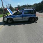 05.07.2020. Szewna. Wypadek z udziałem radiowozu / KPP Ostrowiec Świętokrzyski