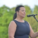 25.07.2020. Sandomierz. Letni Festiwal Muzyki Sakralnej „Ucho Igielne”. Na zdjęciu: Magdalena Kusztal -  Fundacja im. Edwarda Kusztala w Kielcach / UM Sandomierz