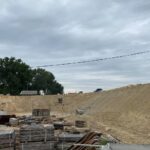 01.08.2020. Nowy Korczyn. Budowa mostu na Wiśle / Paweł Zagaja