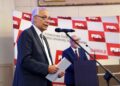 05.08.2020 Kielce. Konferencja przed finałem szóstych europejskich zawodów łazików marsjańskich. Na zdjęciu: Wiesław Trąmpczyński - rektor Politechniki Świętokrzyskiej / Zbigniew Masternak / UMWŚ
