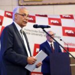 05.08.2020 Kielce. Konferencja przed finałem szóstych europejskich zawodów łazików marsjańskich. Na zdjęciu: Wiesław Trąmpczyński - rektor Politechniki Świętokrzyskiej / Zbigniew Masternak / UMWŚ