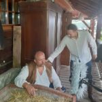 29.08.2020. Leśnica koło Małogoszcza. Plan zdjęciowy filmu „Droga do śmierci” / Karol Żak / Radio Kielce