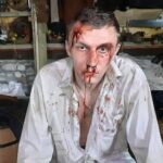 29.08.2020. Leśnica koło Małogoszcza. Plan zdjęciowy filmu „Droga do śmierci” / Karol Żak / Radio Kielce