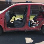 09.08.2020. Tomaszów Mazowiecki. Zatrzymany daewoo matiz / KPP w Tomaszowie Mazowieckim