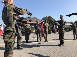 21.08.2020 Sandomierz. Przysięga terytorialsów / por. Marcin Kowal / ŚBOT