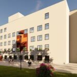 25.08.2020. Czerwona Góra. Wizualizacja Świętokrzyskiego Centrum Chorób Płuc / Wojewódzki Szpital Specjalistyczny