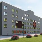 25.08.2020. Czerwona Góra. Wizualizacja Świętokrzyskiego Centrum Chorób Płuc / Wojewódzki Szpital Specjalistyczny