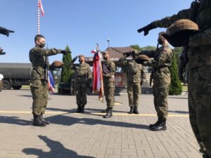 21.08.2020 Sandomierz. Przysięga terytorialsów / por. Marcin Kowal / ŚBOT