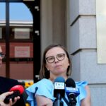 06.08.2020. Kielce. Podsumowanie półrocznej działalności Powiatowej Społecznej Rady ds. Osób Niepełnosprawnych. Na zdjęciu: Anna Kopcińska-Wielgus - członek rady / Faustyna Terelak / Radio Kielce
