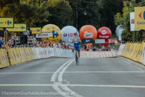 08.08.2020. 77. Tour de Pologne. IV etap. Na zdjęciu: Belg Remco Evenepoel - zwycięzca etapu / Szymon Gruchalski / Materiały Tour de Pologne