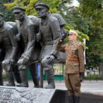 04.08.2020. Kraków. 55. Marsz Szlakiem I Kompanii Kadrowej. Uroczystości pod pomnikiem Marszałka Józefa Piłsudskiego. Na zdjęciu: Dionizy Krawczyński - komendant marszu / Michał Rybak / oficer prasowy 55. Marszu Szlakiem I Kompanii Kadrowej