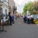 09.08.2020. Jędrzejów. 55. Marsz Szlakiem I Kompani Kadrowej. Powitanie uczestników marszu / Ewa Pociejowska-Gawęda / Radio Kielce