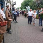 09.08.2020. Jędrzejów. 55. Marsz Szlakiem I Kompani Kadrowej. Powitanie uczestników marszu / Ewa Pociejowska-Gawęda / Radio Kielce