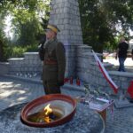 06.08.2020. Słomniki. Marsz Szlakiem I Kompanii Kadrowej. Na zdjęciu" Dionizy Krawczyński - komendant marszu / Ewa Pociejowska-Gawęda / Radio Kielce