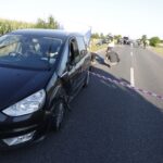 06.08.2020. Ruda Maleniecka. Zderzenie trzech pojazdów / Jarosław Kubalski / Radio Kielce