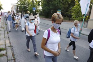 09.08.2020. Kielce. 39. Piesza Pielgrzymka Kielecka na Jasną Górę wyruszyła ze stolicy województwa świętokrzyskiego / Jarosław Kubalski / Radio Kielce