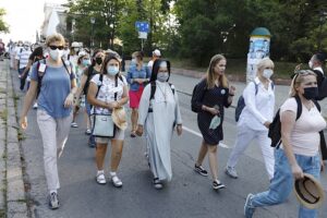 09.08.2020. Kielce. 39. Piesza Pielgrzymka Kielecka na Jasną Górę wyruszyła ze stolicy województwa świętokrzyskiego / Jarosław Kubalski / Radio Kielce