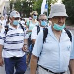 09.08.2020. Kielce. 39. Piesza Pielgrzymka Kielecka na Jasną Górę wyruszyła ze stolicy województwa świętokrzyskiego / Jarosław Kubalski / Radio Kielce