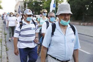 09.08.2020. Kielce. 39. Piesza Pielgrzymka Kielecka na Jasną Górę wyruszyła ze stolicy województwa świętokrzyskiego / Jarosław Kubalski / Radio Kielce