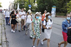 09.08.2020. Kielce. 39. Piesza Pielgrzymka Kielecka na Jasną Górę wyruszyła ze stolicy województwa świętokrzyskiego / Jarosław Kubalski / Radio Kielce