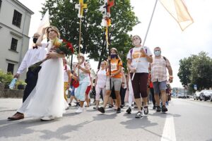 08.08.2020. Kielce. 39. Piesza Pielgrzymka Diecezji Kieleckiej na Jasną Górę / Jarosław Kubalski / Radio Kielce