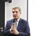 25.08.2020 Kielce. Obchody Dnia Niepodległości Ukrainy. Na zdjęciu: Andrzej Pruś - przewodniczący sejmiku województwa / Jarosław Kubalski / Radio Kielce