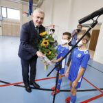 27.08.2020 Chmielnik. Otwarcie hali sportowej. Marszałek Andrzej Bętkowski / Jarosław Kubalski / Radio Kielce