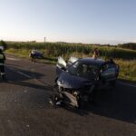 06.08.2020. Ruda Maleniecka. Zderzenie trzech pojazdów / Jarosław Kubalski / Radio Kielce