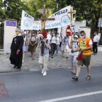 09.08.2020. Kielce. 39. Piesza Pielgrzymka Kielecka na Jasną Górę wyruszyła ze stolicy województwa świętokrzyskiego / Jarosław Kubalski / Radio Kielce