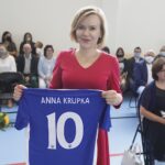 27.08.2020 Chmielnik. Otwarcie hali sportowej. Wiceminister sportu Anna Krupka / Jarosław Kubalski / Radio Kielce