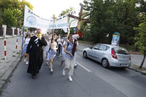 09.08.2020. Kielce. 39. Piesza Pielgrzymka Kielecka na Jasną Górę wyruszyła ze stolicy województwa świętokrzyskiego / Jarosław Kubalski / Radio Kielce