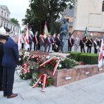 31.08.2020 Kielce. 40. rocznica powstania Solidarności. Złożenie kwiatów pod pomnikiem księdza Jerzego Popiełuszki / Jarosław Kubalski / Radio Kielce