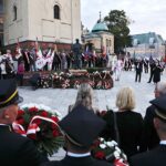 31.08.2020 Kielce. 40. rocznica powstania Solidarności. Złożenie kwiatów pod pomnikiem księdza Jerzego Popiełuszki / Jarosław Kubalski / Radio Kielce
