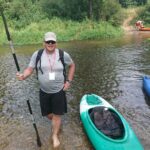 22.08.2020 Wolica. VI Spływ Kajakowy „U źródeł chrześcijaństwa”. Na zdjęciu: ksiądz Krzysztof Banasik - zastępca dyrektora Caritas Diecezji Kieleckiej / Iwona Murawska / Radio Kielce