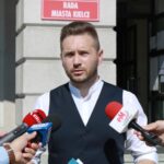 10.08.2020. Kielce. Konferencja prasowa Dariusza Kisiela. Na zdjęciu: Dariusz Kisiel - radny Rady Miasta Kielce / Magdalena Blicharska / Radio Kielce