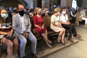 02.08.2020. Sandomierz. Festiwalu Muzyki Sakralnej „Ucho Igielne”. Na zdjęciu (w środku): Anna Krupka - wiceminister sportu / Grażyna Szlęzak-Wójcik / Radio Kielce