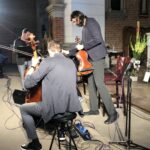 02.08.2020. Sandomierz. Festiwalu Muzyki Sakralnej „Ucho Igielne”. Na zdjęciu: Atom String Quartet / Grażyna Szlęzak-Wójcik / Radio Kielce