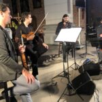 02.08.2020. Sandomierz. Festiwalu Muzyki Sakralnej „Ucho Igielne”. Na zdjęciu: Atom String Quartet / Grażyna Szlęzak-Wójcik / Radio Kielce