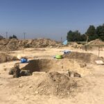 06.08.2020. Wilczyce. Grób odkryty przez archeologów / Grażyna Szlęzak-Wójcik / Radio Kielce