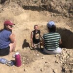 06.08.2020. Wilczyce. Grób odkryty przez archeologów / Grażyna Szlęzak-Wójcik / Radio Kielce