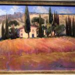 09.08.2020. Sandomierz. BWA. Wystawa malarstwa „Pejzaż i tożsamość” / Grażyna-Szlęzak-Wójcik / Radio Kielce