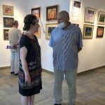 09.08.2020. Sandomierz. BWA. Wystawa malarstwa „Pejzaż i tożsamość” / Grażyna-Szlęzak-Wójcik / Radio Kielce