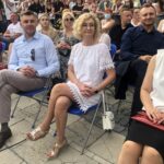 09.08.2020. Sandomierz. Sandomierz Fashion Street. Na zdjęciu (od lewej):