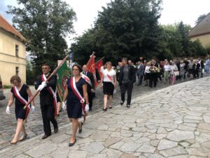 31.08.2020 Sandomierz. Uroczystości z okazji 40-lecia powstania NSZZ „Solidarność”. Skwer Solidarności w Sandomierzu / Grażyna Szlęzak-Wójcik / Radio Kielce