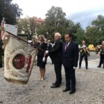 31.08.2020 Sandomierz. Uroczystości z okazji 40-lecia powstania NSZZ „Solidarność”. Skwer Solidarności w Sandomierzu / Grażyna Szlęzak-Wójcik / Radio Kielce