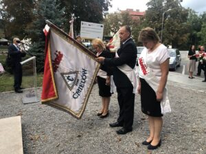 31.08.2020 Sandomierz. Uroczystości z okazji 40-lecia powstania NSZZ „Solidarność”. Skwer Solidarności w Sandomierzu / Grażyna Szlęzak-Wójcik / Radio Kielce