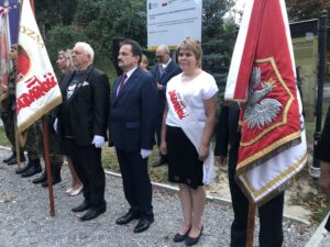 31.08.2020 Sandomierz. Uroczystości z okazji 40-lecia powstania NSZZ „Solidarność”. Skwer Solidarności w Sandomierzu / Grażyna Szlęzak-Wójcik / Radio Kielce