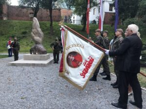 31.08.2020 Sandomierz. Uroczystości z okazji 40-lecia powstania NSZZ „Solidarność”. Skwer Solidarności w Sandomierzu / Grażyna Szlęzak-Wójcik / Radio Kielce