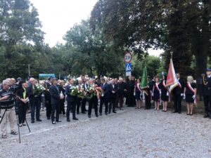 31.08.2020 Sandomierz. Uroczystości z okazji 40-lecia powstania NSZZ „Solidarność”. Skwer Solidarności w Sandomierzu / Grażyna Szlęzak-Wójcik / Radio Kielce