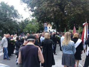 31.08.2020 Sandomierz. Uroczystości z okazji 40-lecia powstania NSZZ „Solidarność”. Skwer Solidarności w Sandomierzu / Grażyna Szlęzak-Wójcik / Radio Kielce